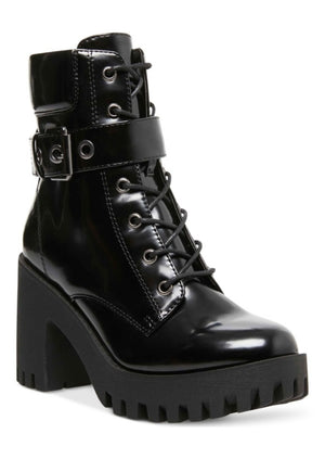 Madden Girl Coco Lace-up Lug Sole Booties