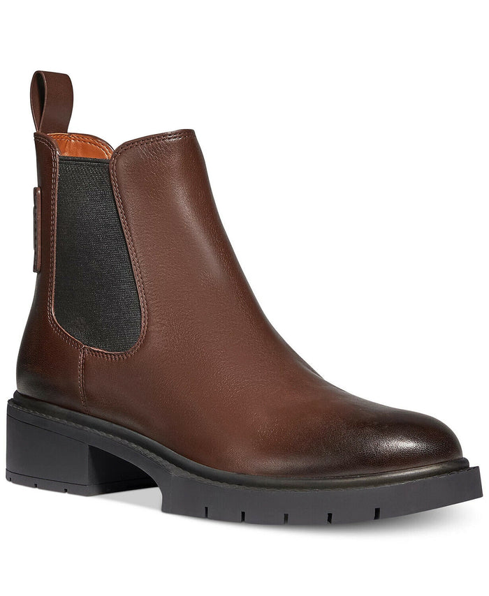 Coach Women's Lyden Leather Chelsea Boots - Walnut - UK 4