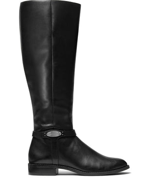 Michael Michael Kors Finley Wide Calf Leather Riding Boots Women's Shoes