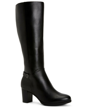 Giani Bernini Adonnys Memory-Foam Dress Boots - Black Leather