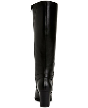 Giani Bernini Adonnys Memory-Foam Dress Boots - Black Leather
