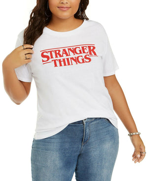 Love Tribe Juniors' Stranger Things Logo Graphic T-Shirt