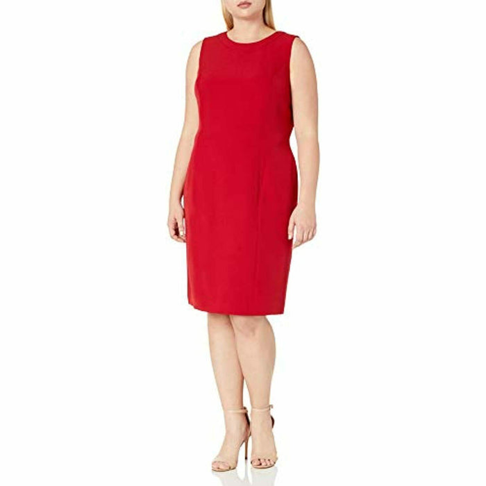Kasper Womens Sleeveless Knee-Length Sheath Dress - Size 12