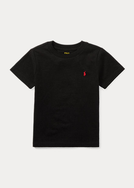 Polo Ralph Lauren Kids - Jersey V-neck Tee (big Kids) (polo Black) Boy's T Shirt