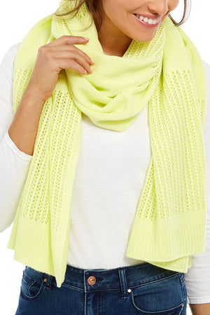 Dkny Open-Knit Blocked Scarf